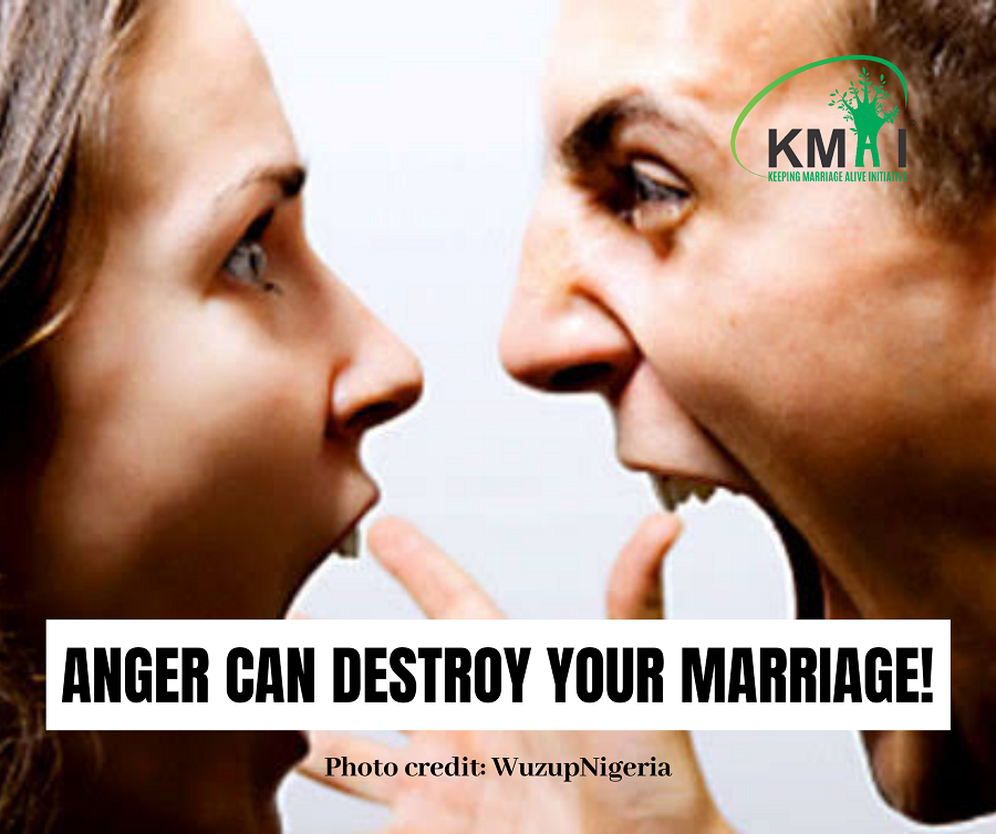 Anger can destroy your marriage