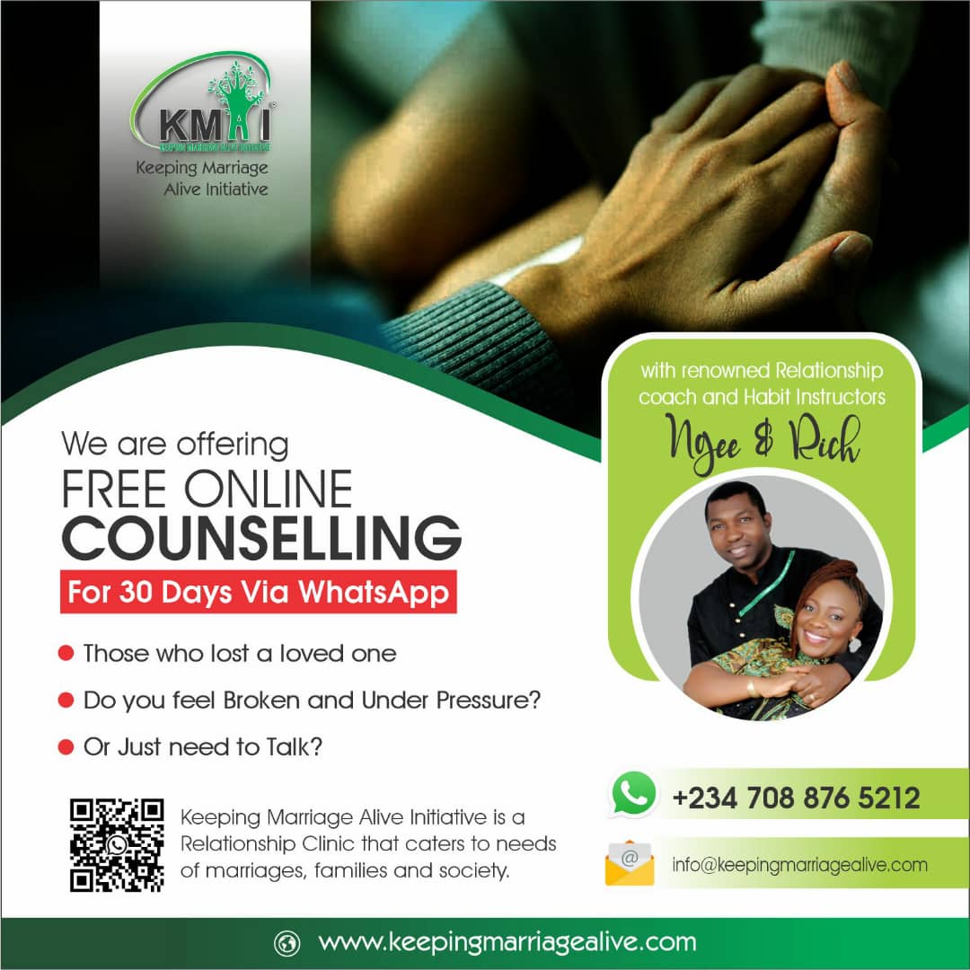 Free Online Counselling - Keeping Marriage Alive Initiative